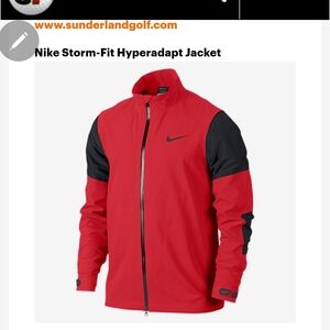 Nike Men's Red and Black Performance Jacket